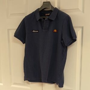 Ellesse Vintage Navy Polo Shirt